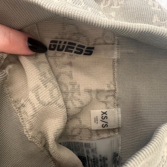 GUESS? Logomania Sage Green Ribbed Active Set Size XS - Picture 9 of 12